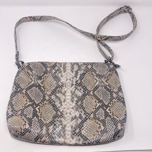 Jen & Co. Tan Snake Skin Cross Body Purse Excellent Used Condition